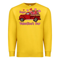 Lemon happy valentine's day truck hearts Premium Sweatshirt - RanaPortraitStore