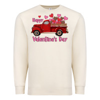 Sandshell happy valentine's day truck hearts Premium Sweatshirt - RanaPortraitStore