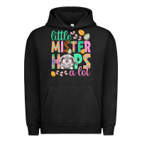 Pigment Black Little mister hops a lot Easter Day Urban Hoodie - HowdyJamesFarm
