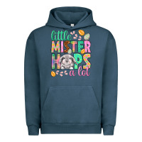 Pigment Midnight Navy Little mister hops a lot Easter Day Urban Hoodie - HowdyJamesFarm