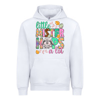 White Little mister hops a lot Easter Day Urban Hoodie - HowdyJamesFarm