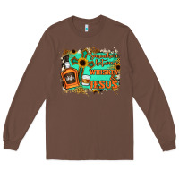 Chestnut Somewhere Between Whiskey and Jesus Long Sleeve Tee - Jasminsmagicworld