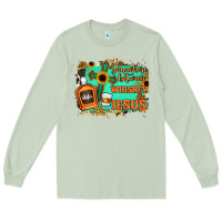 Matcha Somewhere Between Whiskey and Jesus Long Sleeve Tee - Jasminsmagicworld