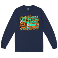 Navy Somewhere Between Whiskey and Jesus Long Sleeve Tee - Jasminsmagicworld