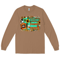 Toasted Coconut Somewhere Between Whiskey and Jesus Long Sleeve Tee - Jasminsmagicworld