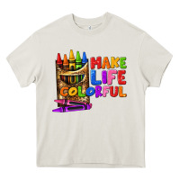 Cream make life colorful Heavy Core Tee - texasbilliewilder