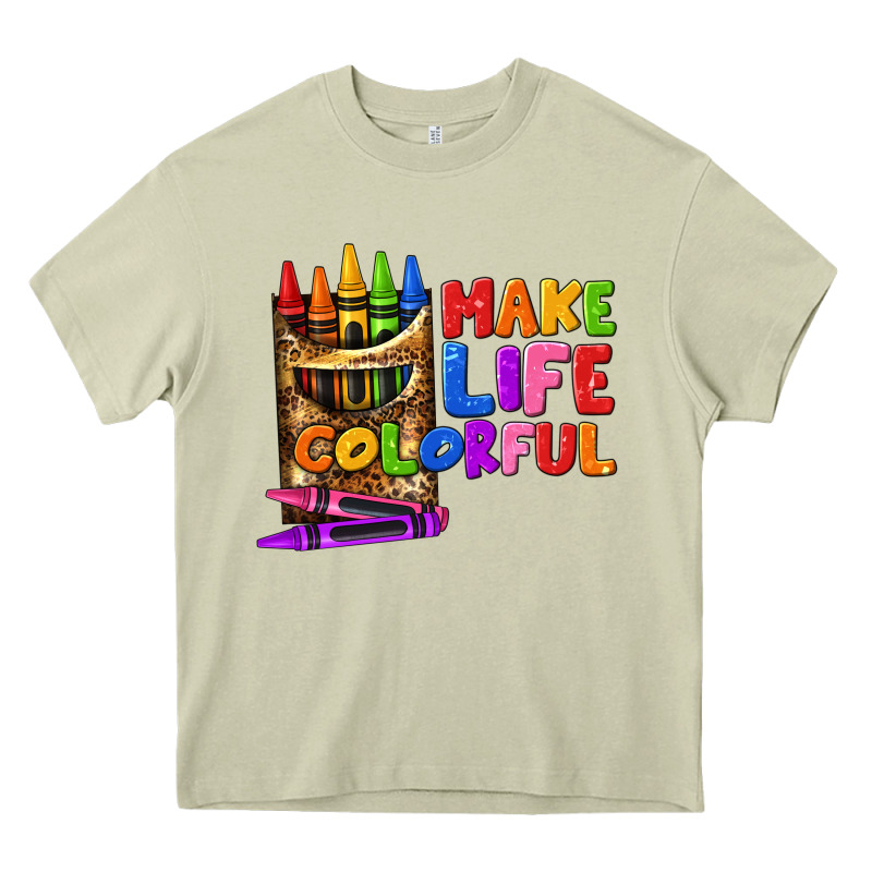 Make Life Colorful Heavy Core Tee by texasbilliewilder | Teevron