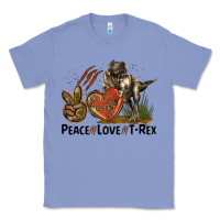 Colony Blue Western Peace Love T-Rex Classic Tee - LillyAllenDesigns