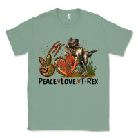 Sage Western Peace Love T-Rex Classic Tee - LillyAllenDesigns