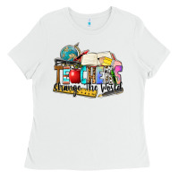 White teachers change the world Ladies Tee - Zillion Design Studio