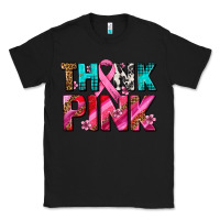 Black think pink cancer ribbon Classic Tee - AdoDesignShop