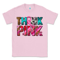 Bubblegum Pink think pink cancer ribbon Classic Tee - AdoDesignShop