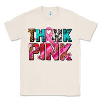 Natural think pink cancer ribbon Classic Tee - AdoDesignShop