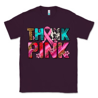 Plum think pink cancer ribbon Classic Tee - AdoDesignShop