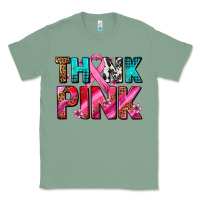 Sage think pink cancer ribbon Classic Tee - AdoDesignShop