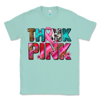 Seafoam think pink cancer ribbon Classic Tee - AdoDesignShop