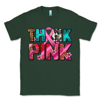 Sports Green think pink cancer ribbon Classic Tee - AdoDesignShop