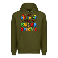 Army Green being different makes me super special Premium Hoodie - JahusDesignShop