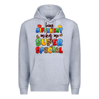 Heather Grey being different makes me super special Premium Hoodie - JahusDesignShop