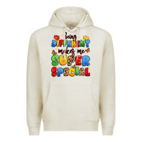 Oatmeal Heather being different makes me super special Premium Hoodie - JahusDesignShop