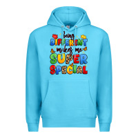 Ocean Blue being different makes me super special Premium Hoodie - JahusDesignShop