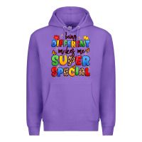 Purple being different makes me super special Premium Hoodie - JahusDesignShop