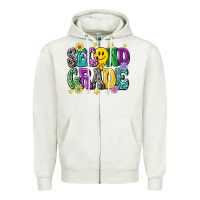 Oatmeal Heather second grade Zipper Hoodie - NancyCooperArtShop