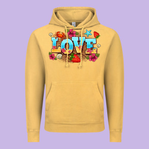 Love Summer Vintage Hoodie Designed By Adodesignshop