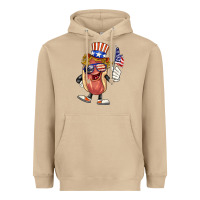 Mushroom 4th of july hot dog Heavyweight Hoodie - BarkalooDesign