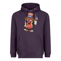Plum 4th of july hot dog Heavyweight Hoodie - BarkalooDesign