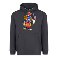 Smoke 4th of july hot dog Heavyweight Hoodie - BarkalooDesign