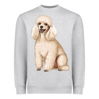 Heather Grey standart poodle Heavyweight Sweatshirt - Artiststas