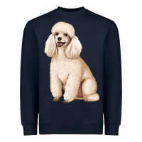 Navy standart poodle Heavyweight Sweatshirt - Artiststas