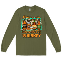 Army Green Chasing You Like a Shot of Whiskey Long Sleeve Tee - Jasminsmagicworld