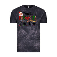Cloud Black santa's favorite grandma Vintage Tee - AdoDesignShop
