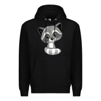 Black raccoon Premium Hoodie - texasbilliewilder