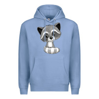 Colony Blue raccoon Premium Hoodie - texasbilliewilder