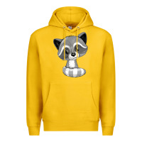 Lemon raccoon Premium Hoodie - texasbilliewilder