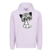 Lilac raccoon Premium Hoodie - texasbilliewilder