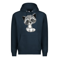 Navy raccoon Premium Hoodie - texasbilliewilder