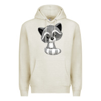 Oatmeal Heather raccoon Premium Hoodie - texasbilliewilder