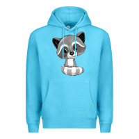 Ocean Blue raccoon Premium Hoodie - texasbilliewilder