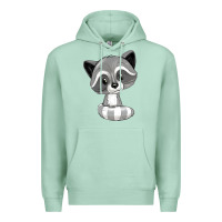 Seafoam raccoon Premium Hoodie - texasbilliewilder