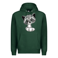 Sports Green raccoon Premium Hoodie - texasbilliewilder