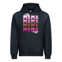 Navy Mama Mama Mama Mama Mother's Day Urban Hoodie - CowGirlArtShop