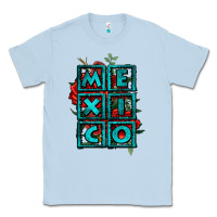 Dusty Blue mexico with roses Classic Tee - Jasminsmagicworld