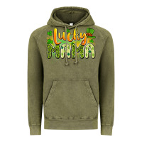 Vintage Olive lucky mama Vintage Hoodie - Artiststas