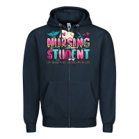 Navy nursing student no sleep no money no life Zipper Hoodie - MaliasSmallBusiness