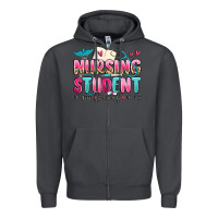 Smoke nursing student no sleep no money no life Zipper Hoodie - MaliasSmallBusiness