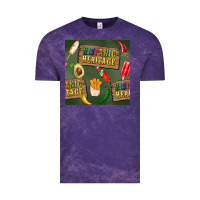 Cloud Purple hispanic heritage seamless pattern Vintage Tee - BundleAndBundleShop